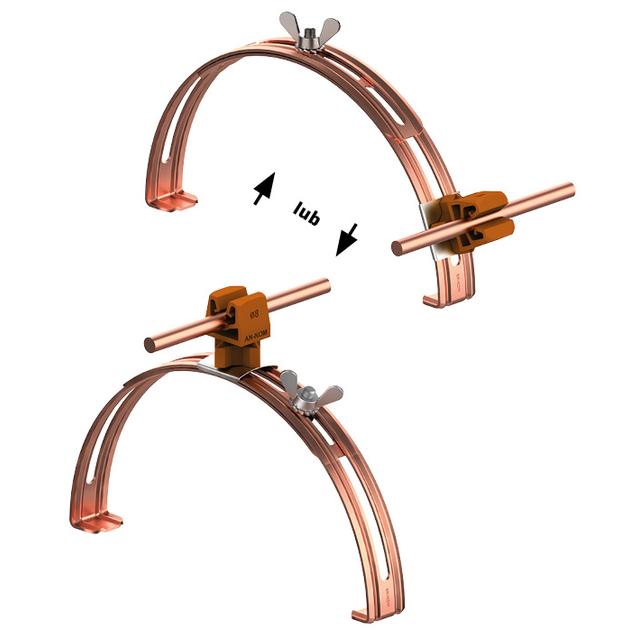 AN-15P/CU/-N Uchwyt gąsior.rozsuw.Z-zatrz. H=3,5cm /CU/ brązowy
