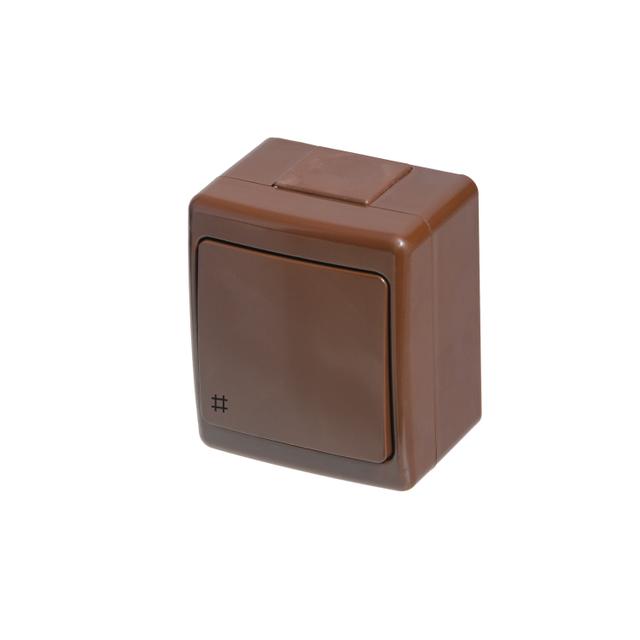 Wyłącznik BETA, pojedynczy, krzyżowy, IP44, brązowy