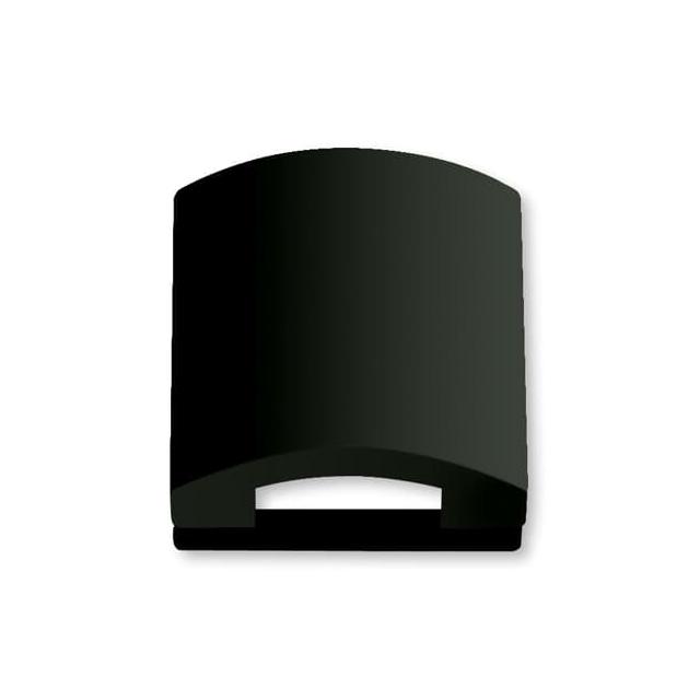 BASIC55 Pokrywa Adapter ring Do osprzętu teleinformatycznego Z pokrywą 50 x 50 mm czarny-chateau