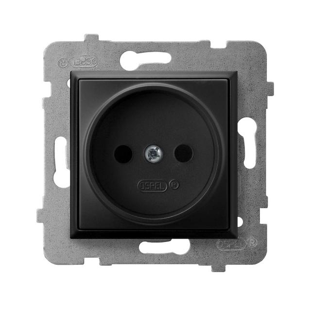 ARIA Gniazdo pojedyncze - kolor czarny metalik