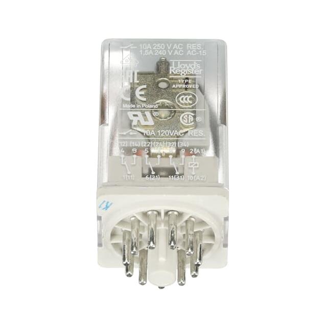 PRZEKAŹNIK CR-U120AC3, A1-A2=120V AC, 3 STYKI C/O 250V/10A 1SVR405622R2000 ABB