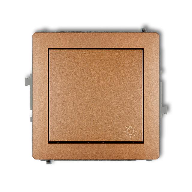 DECO Przycisk zwierny /światło/ złoty metalik 8DWP-5 KARLIK