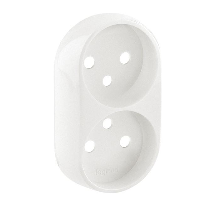 Valena Allure Plakietka Perłowa Gniazda Podwójnego 2x2P+Z 753999 LEGRAND