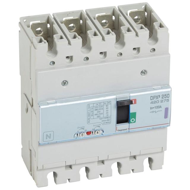 Wyłącznik DPX3 250 4P 100A 50Ka 420275 LEGRAND