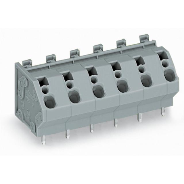 listwa zaciskowa do pł. drukowanych 3-bieg. szara raster 10 mm