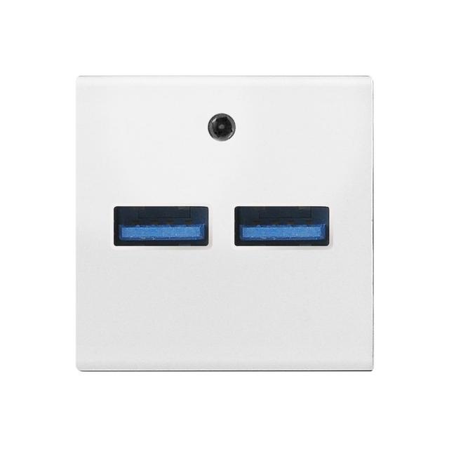 45 Ładowarka USB kolor biały GK-2USB/00 OSPEL