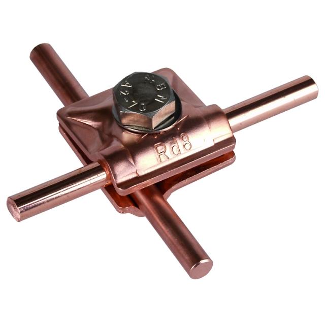 Zacisk uniwersalny MV do drutu 8 mm, Cu