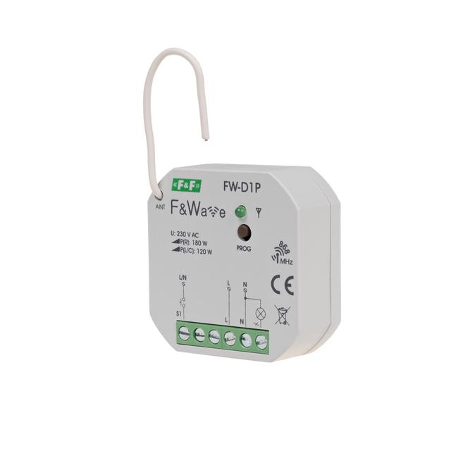 Radiowy ściemniacz uniwersalny 230V - montaż PDT 85-265V AC/DC FW-D1P F&F