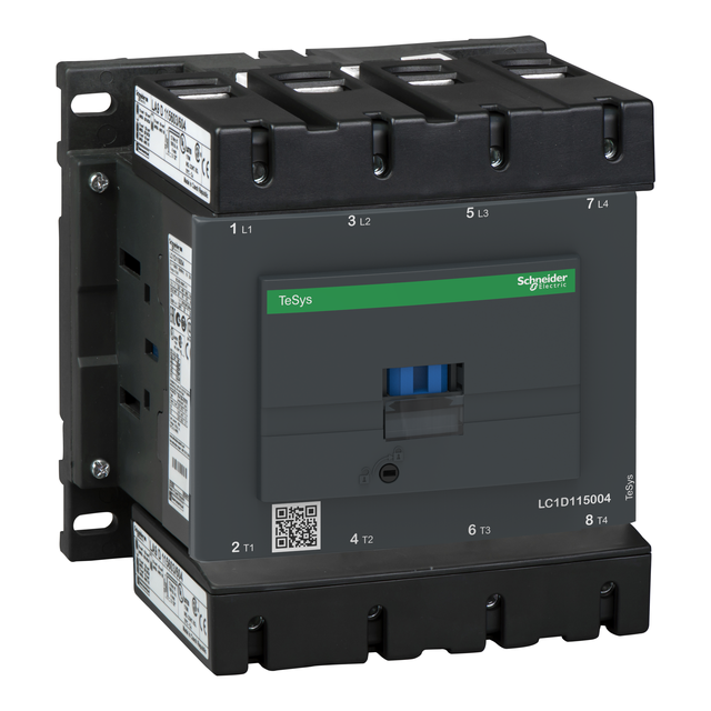 Stycznik 4 bieguny I=200A AC-1 styki 4 NO napięcie cewki 220 V AC LC1D115004M7 SCHNEIDER