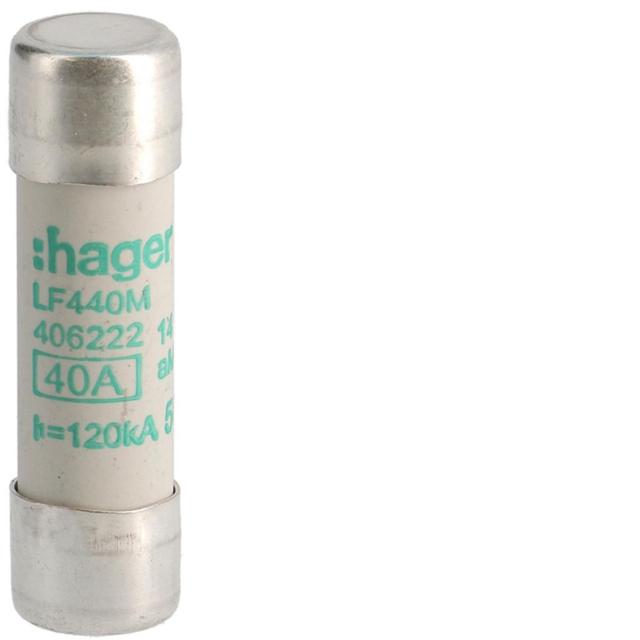 Wkładka bezpiecznikowa cylindryczna CH-14 14x51mm aM 40A 500VAC LF440M HAGER