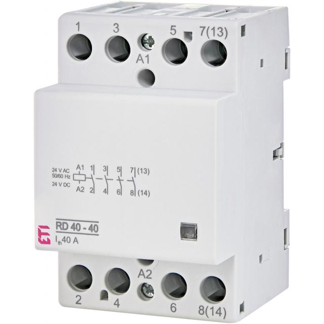 Stycznik modułowy 40A 4Z 3M 4P RD 40-40-24V AC/DC 002464019 ETI