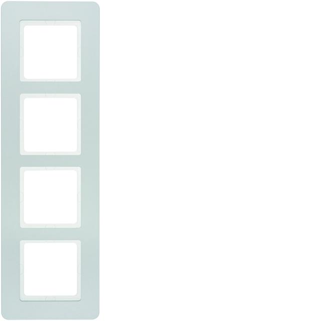 BERKER Q.7 Ramka poczwórna aluminium aksamit lakierowana 10146184 HAGER