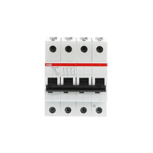 S203-C6NA Wyłącznik nadprądowy 6kA 3P+N C6A 2CDS253103R0064 ABB