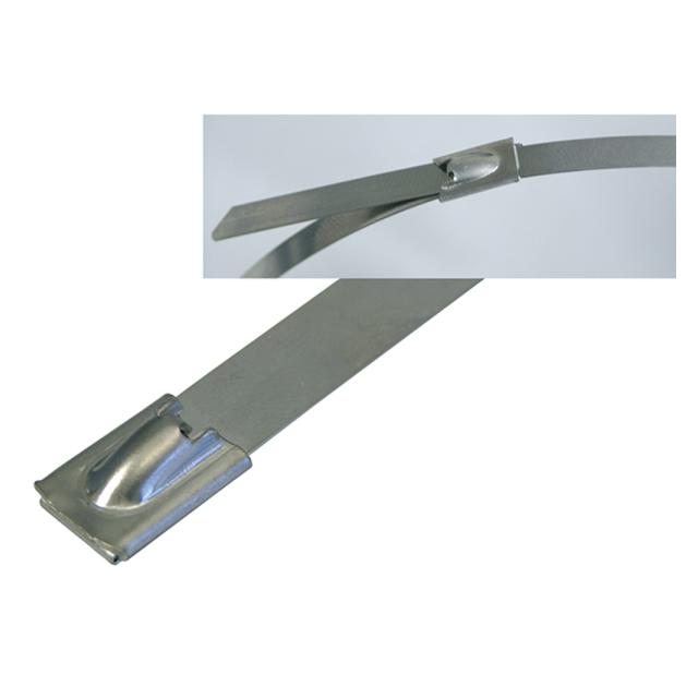 Opaska stalowa 680x12 mm SS316 z zamkiem kulkowym