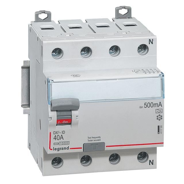 Wyłącznik Różnicowoprądowy P 304 4P 40A 500Ma Typa DX3 411790 LEGRAND