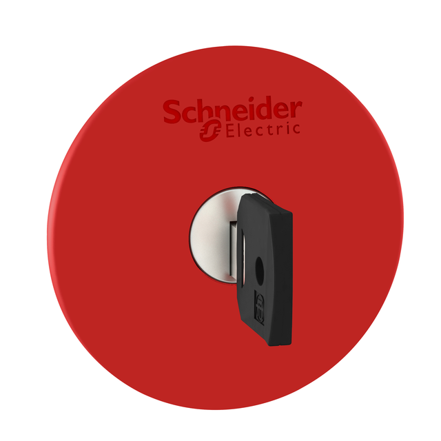 Harmony XB5 Przycisk grzybek fi60 czerwony z kluczem nr 455 plastikowy ZB5AS964 Schneider
