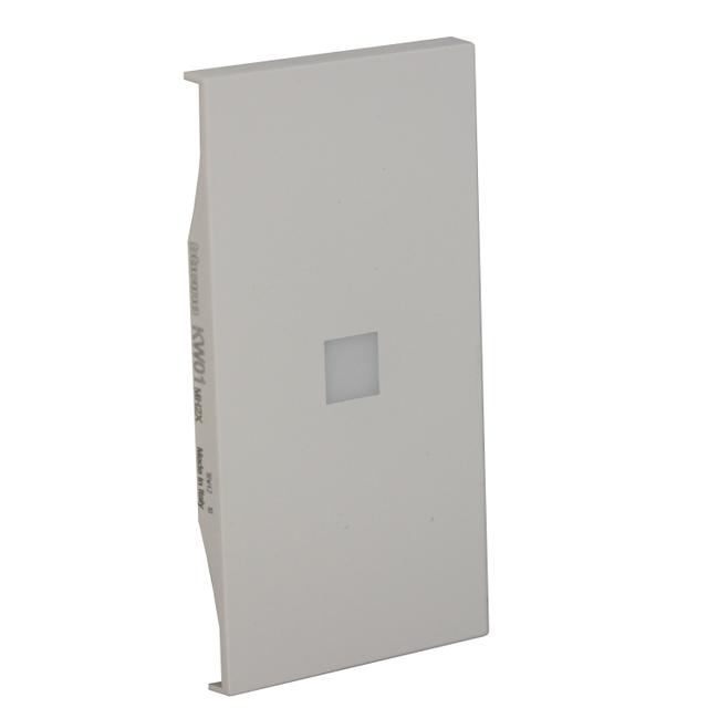 LIVING NOW 'MY HOME' - KLAWISZ Z OKIENKIEM PODŚWIETLENIA - 2 MODUŁY - BIEL, Bticino