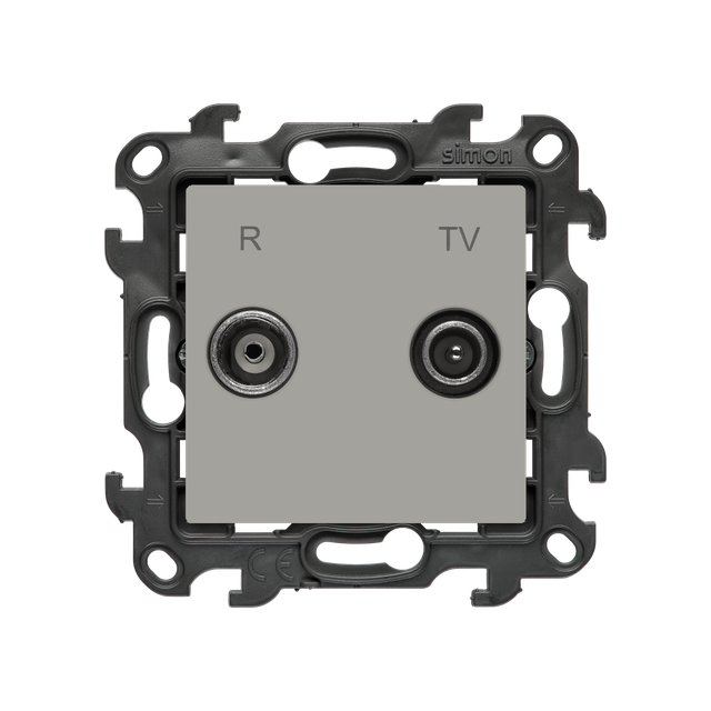 Simon 24 Gniazdo antenowe R-TV zakończeniowe 10dB kaszmirowy NAZ.01/42