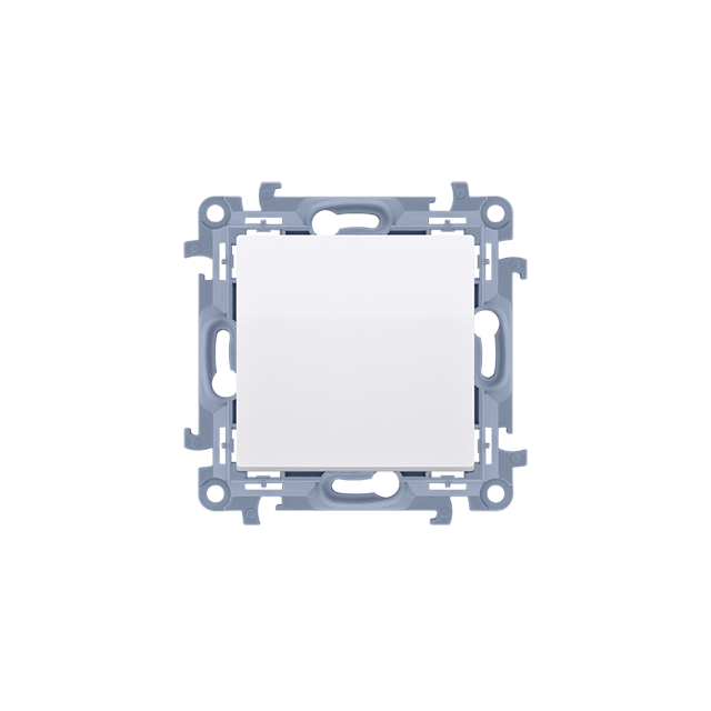 Simon 10 Łącznik krzyżowy bez piktogramu 10A z. śrub. biały