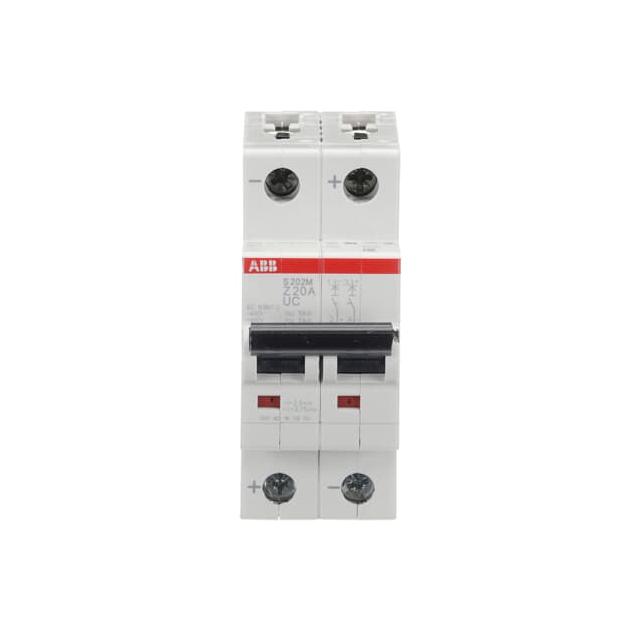 S202M-Z20UC Wyłącznik nadprądowy 10kA AC/DC 2P Z20A 2CDS272061R0488 ABB