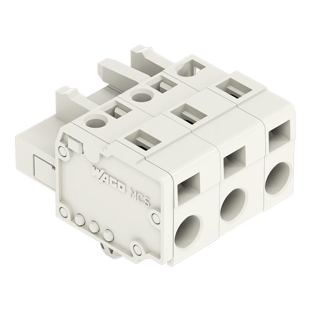 Gniazdo MCS‑MIDI Classic 3‑biegunowe jasnoszare raster 7,5mm 721‑203/008‑000 /100szt./ WAGO