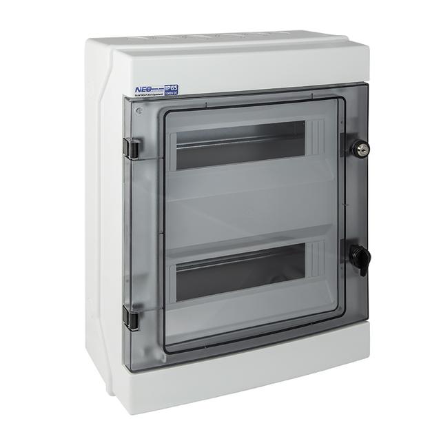 Rozdzielnica hermetyczna natynkowa 2x12 IP65 500VAC/1000VDC RH-24/Z (z zamkiem) 36.25 OPATÓWEK