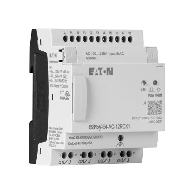 EASY-E4-AC-12RCX1 easyE4 230VAC/DC 8DI 4DO-R bez wyświetlacza 197216 EATON