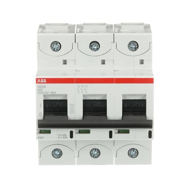 S803S-K63 Wyłącznik nadprądowy 50kA 3P K63A 2CCS863001R0597 ABB