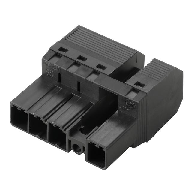 WEIDMULLER SVF 7.62HP/04/180MF2 SN BK BX Wtyk PCB (złącze wiązki), 7.62 mm, Liczba biegunów: 4, PUSH IN /40szt./ 1430010000 WEIDMÜLLER
