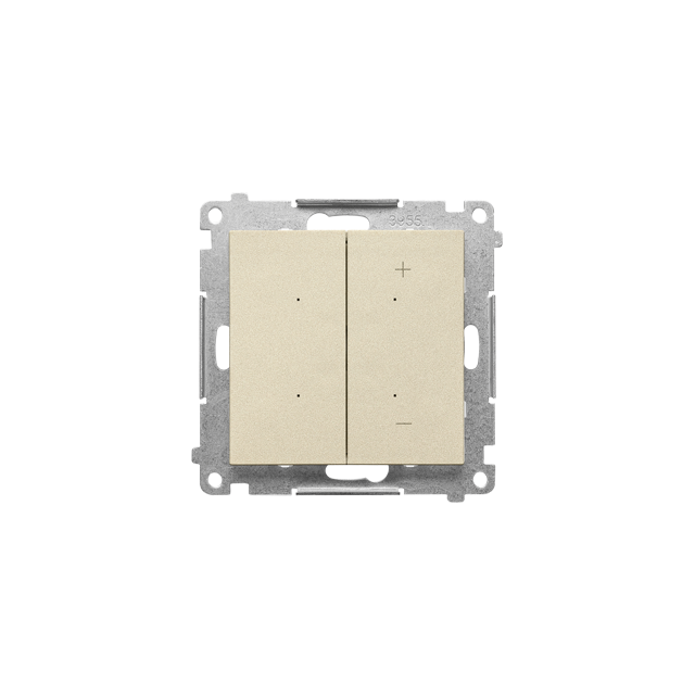 Simon 55 Ściemniacz do LED ściemnialnych klawiszowy Szampański mat