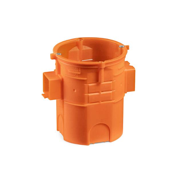 S60GFw Puszka podtynkowa O 60 szeregowa ekstra - głęboka - 80mm z wkrętami pomarańczowy  SIMET