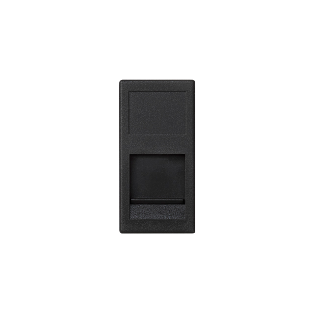 Simon Connect Płytka K45/2 1x RJ z osłoną 225x45mm uniwersalna szary grafit KA76/14 KONTAKT