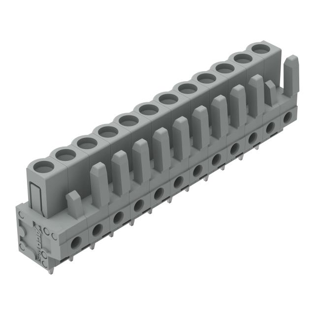 MCS-MIDI Classic gniazdo 12-bieg. szare raster 5 mm