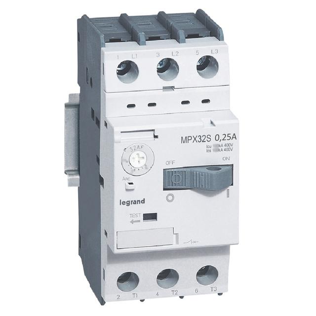 Wyłącznik Silnikowy 3P 0,06Kw 0,16-0,25A Mpx3 32S 417301 LEGRAND