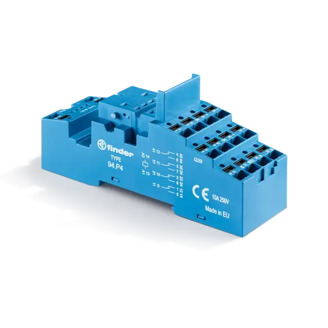 Gniazdo do przekaźników serii 55.32; 55.34; wykonanie kolejowe, 94.P4.7 SMA