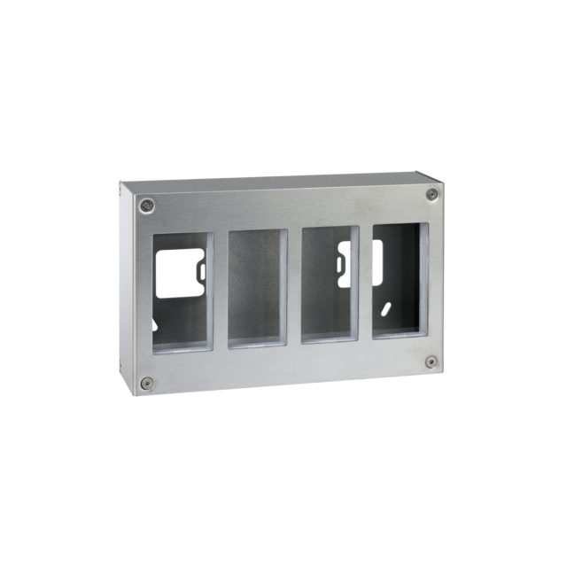 Simon Connect Obudowa natynkowa S500 METAL 4-modułowa 8x K45 kompletna 51000014-036 KONTAKT