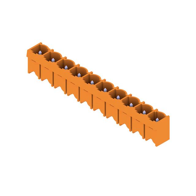 SL 7.62HP/10/180G 3.2SN OR BX Wtyki PCB (złącza płyty), 7.62 mm, Liczba biegunów: 10, kąt odejścia: 180° /50szt./ 1048950000 WEIDMÜLLER
