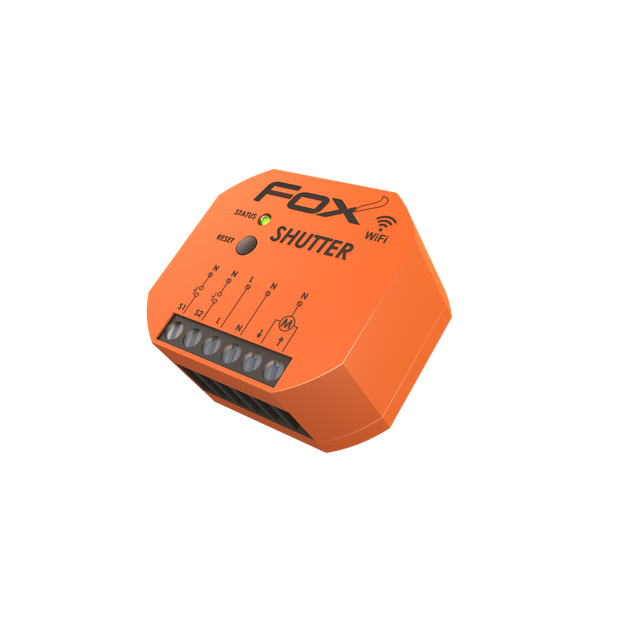 SHUTTER Dopuszkowy sterownik rolet Wi-Fi z silnikiem 230V