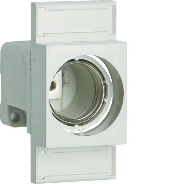 Gniazdo bezp. ceram. DII D2400 E27 1P 25A 500V TS35 zac.pałąk. 10mm2 LE27KP HAGER