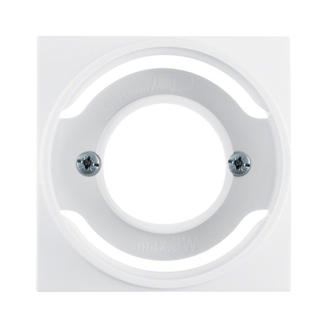 Element centralny do sygnalizatora świetlnego E14; kremowy, połysk; S.1