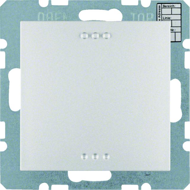 BERKER KNX sB.Kwadrat/B.3/B.7 Czujniki CO2 i wilgotności z regulacją temperatury aluminium mat lakierowana 75441383 HAGER