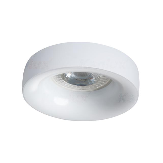 ELNIS L W Oczko sufitowe ELNIS L W okrągły stop aluminium kolor biały 1XGx5,3/GU10 KANLUX