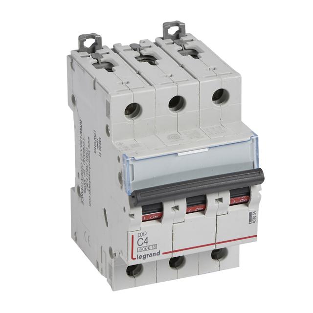 Wyłącznik Nadprądowy S 303 3P C4A 6kA DX3 407854 LEGRAND