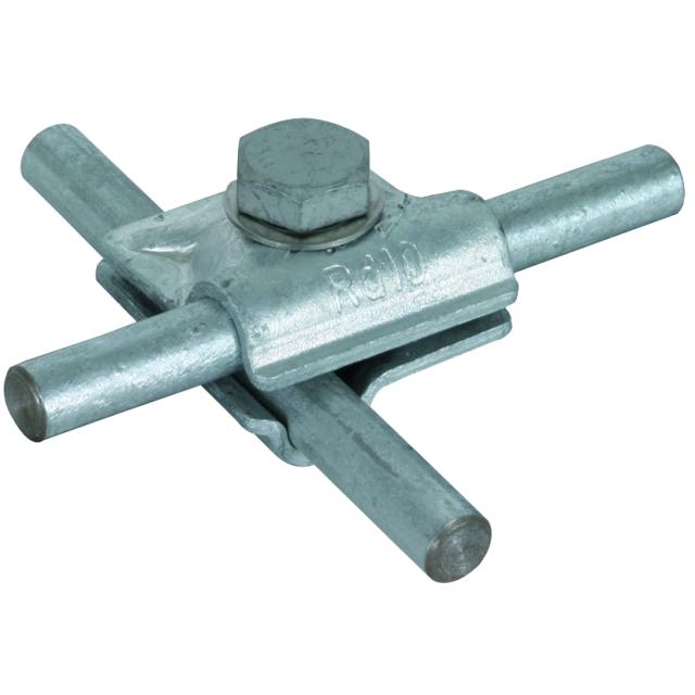 Zacisk uniwersalny MV z podkładką sprężystą, do drutu 10 mm, St/tZn