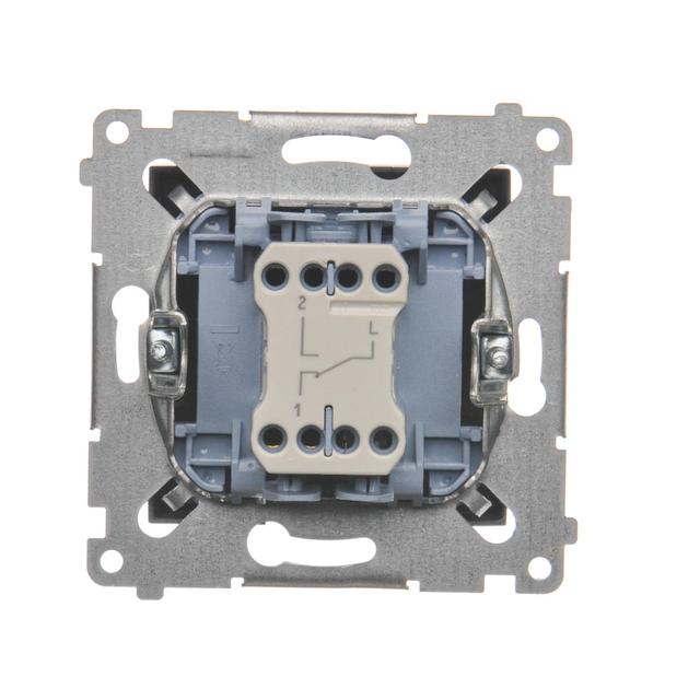 Simon 54 Łącznik schodowy 10A 250V szybkozłączka brąz mat DW6.01/46 KONTAKT