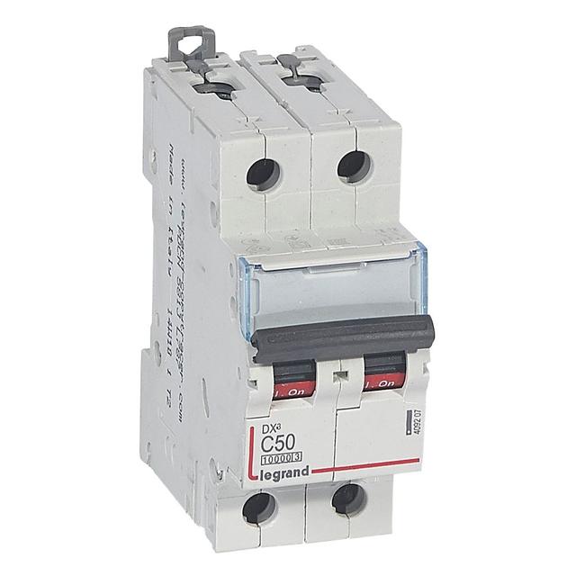 Wyłącznik Nadprądowy S 312 2P C50A 10000A DX3 409207 LEGRAND