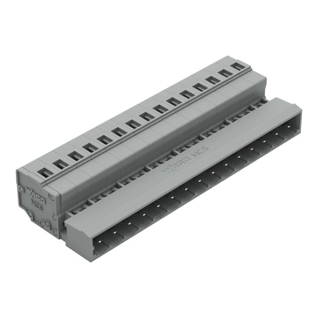 MCS-MIDI Classic wtyk 15-bieg. szary raster 5 mm /25szt./ WAGO