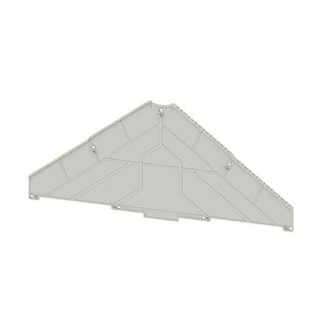 TW PRV16 H-A H-A Płyta separacyjna (terminal), opis A-H, poziomo, 225 mm x 100 mm, szary /10szt./ 1307680000 WEIDMÜLLER
