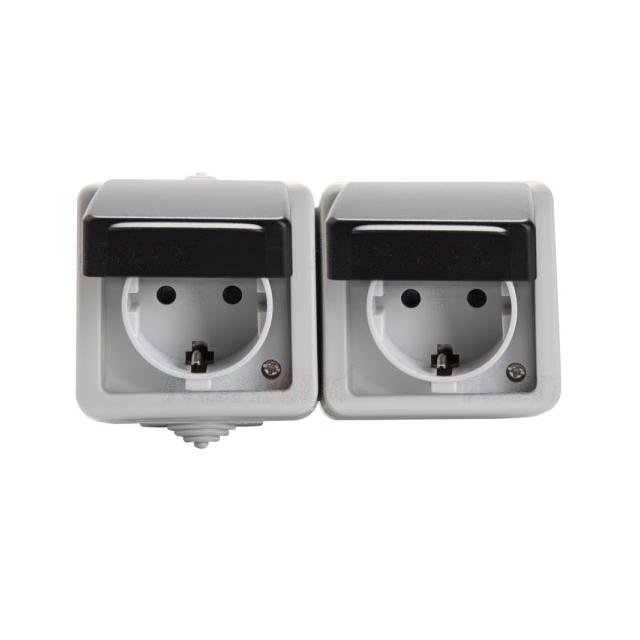 TEKNO 05-1248-143 cz Gniazdo zasilające Schuko, ochrona styków