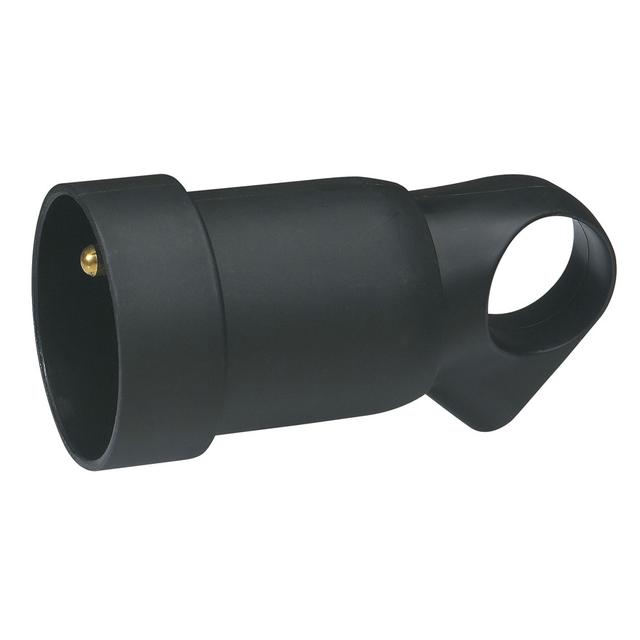 GNIAZDO WTYCZKOWE PRZENOŚNE 2P+Z - 16 A - PLASTIKOWE - CZARNE- Z PIERŚCIENIEM, Legrand